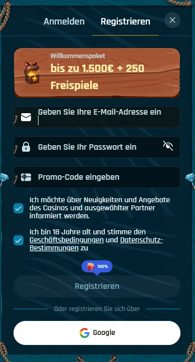 Ringospin Casino registr