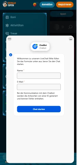 Ringospin Casino Kundensupport 